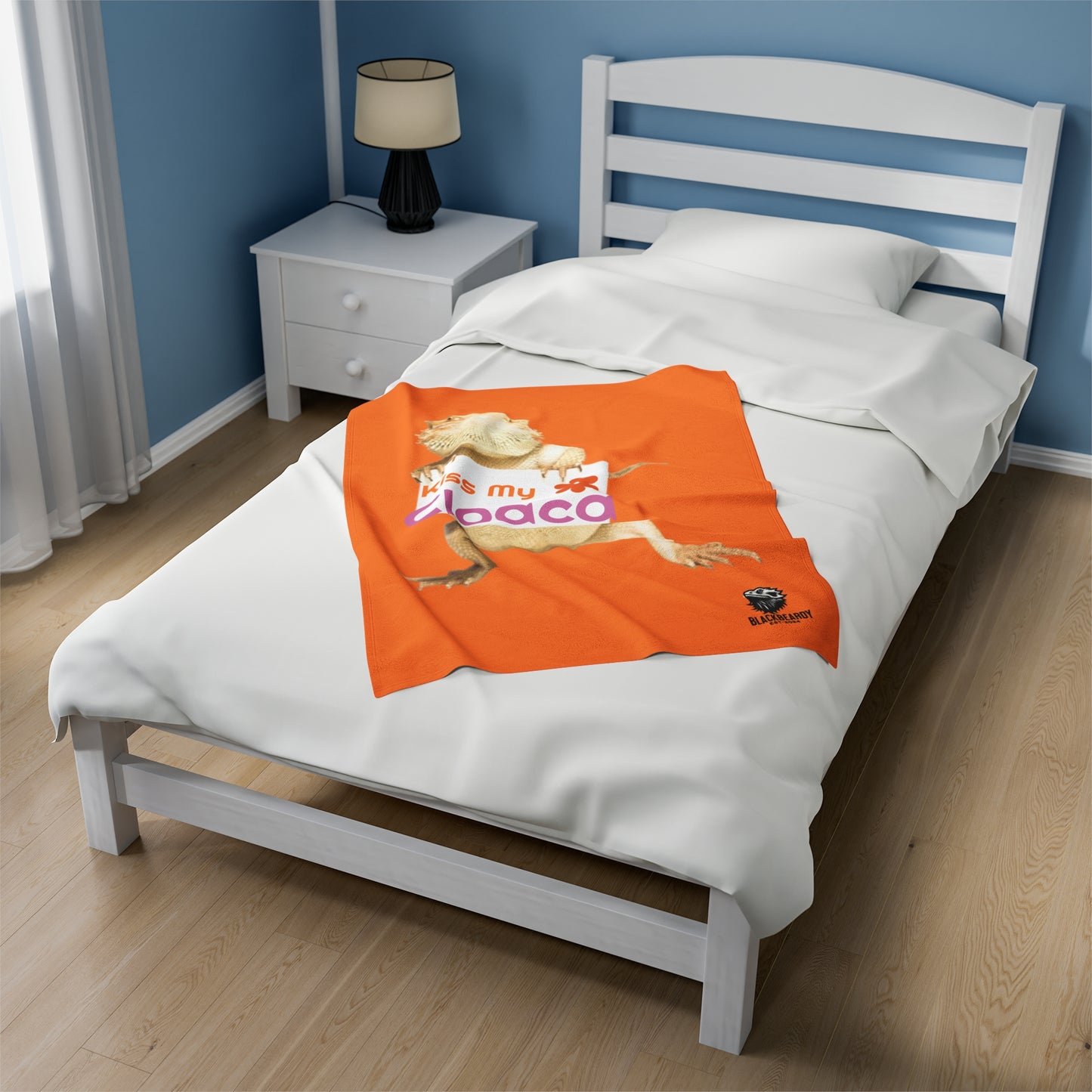 "Kiss My Cloaca" BlackBeardy Velveteen Plush Blanket