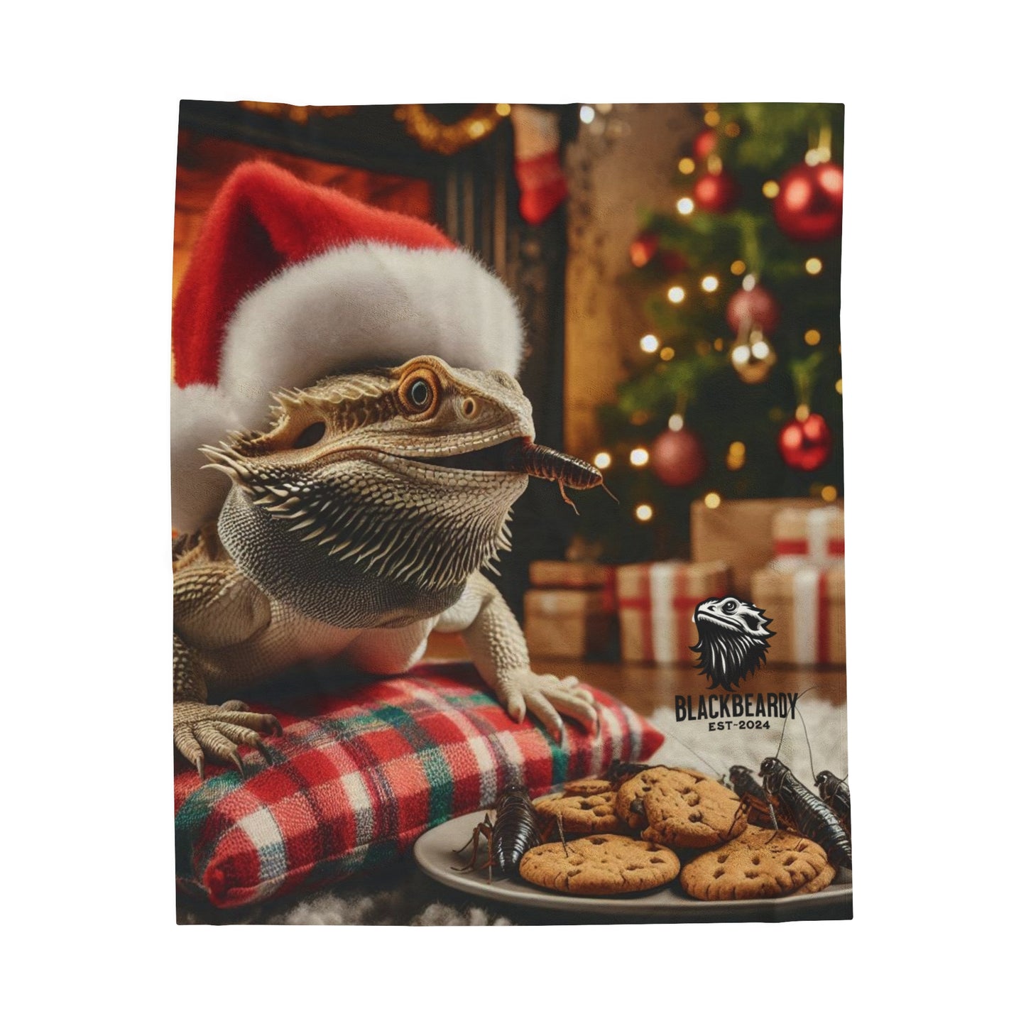 "Roach & Cookies" Velveteen Plush Blanket