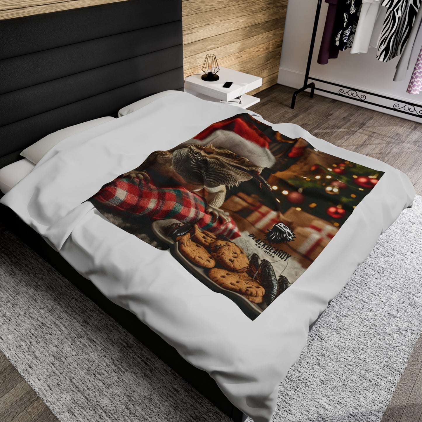 "Roach & Cookies" Velveteen Plush Blanket
