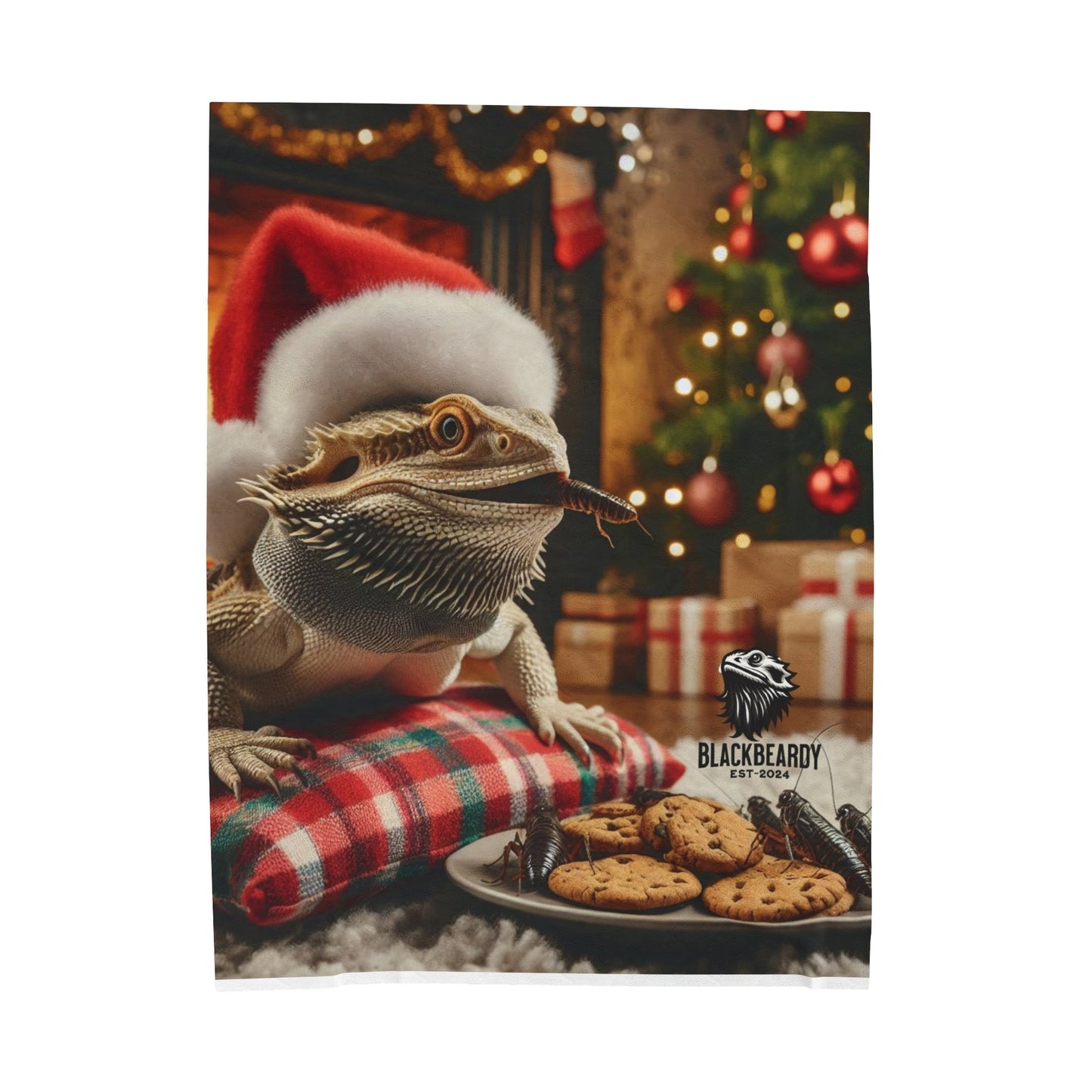 "Roach & Cookies" Velveteen Plush Blanket