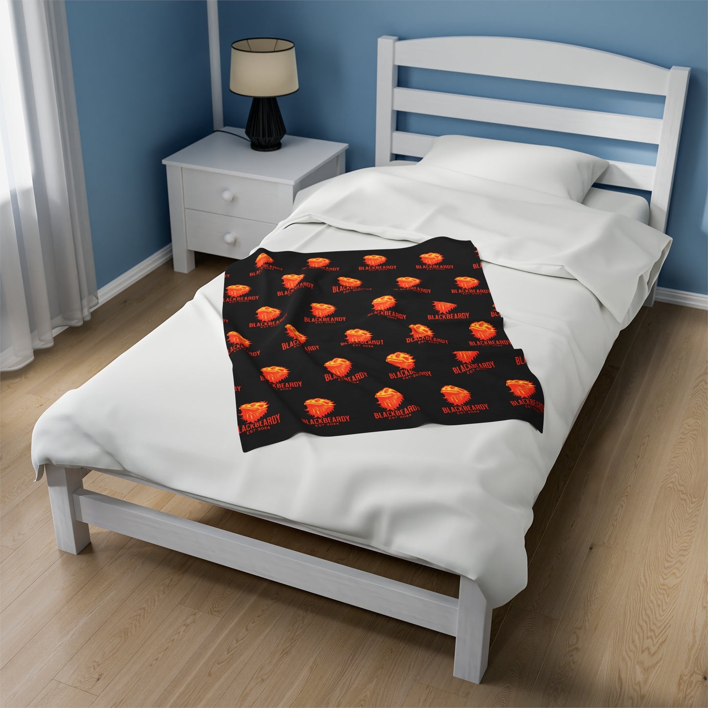 "OrangeBeardy" Velveteen Plush Blanket