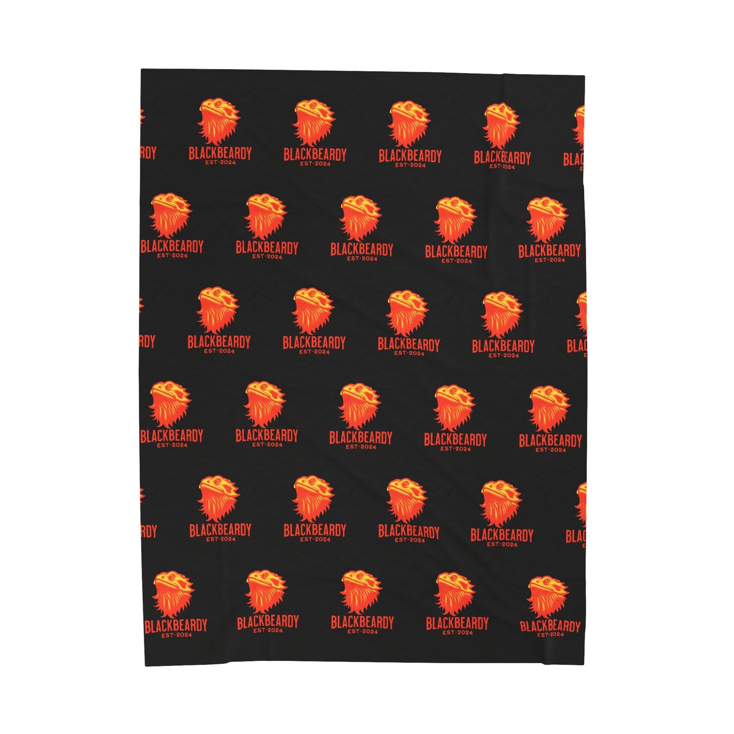 "OrangeBeardy" Velveteen Plush Blanket