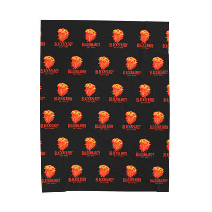 "OrangeBeardy" Velveteen Plush Blanket