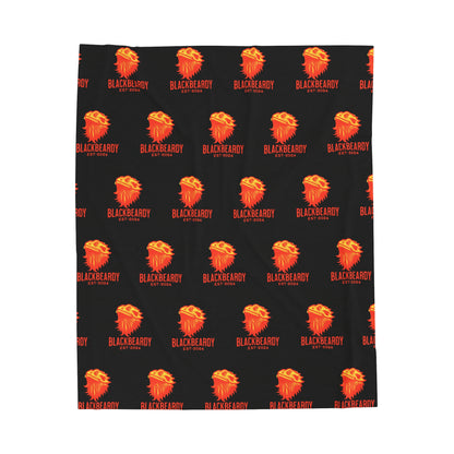 "OrangeBeardy" Velveteen Plush Blanket